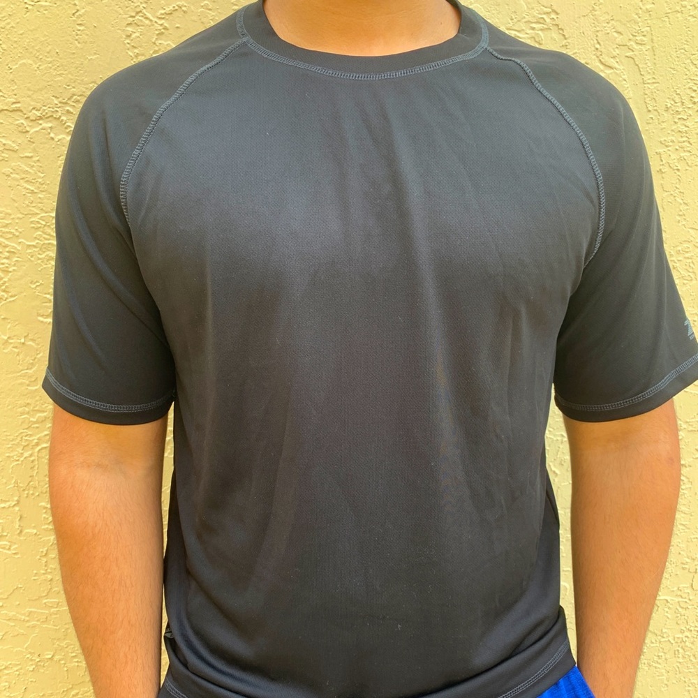 Black swim shirt